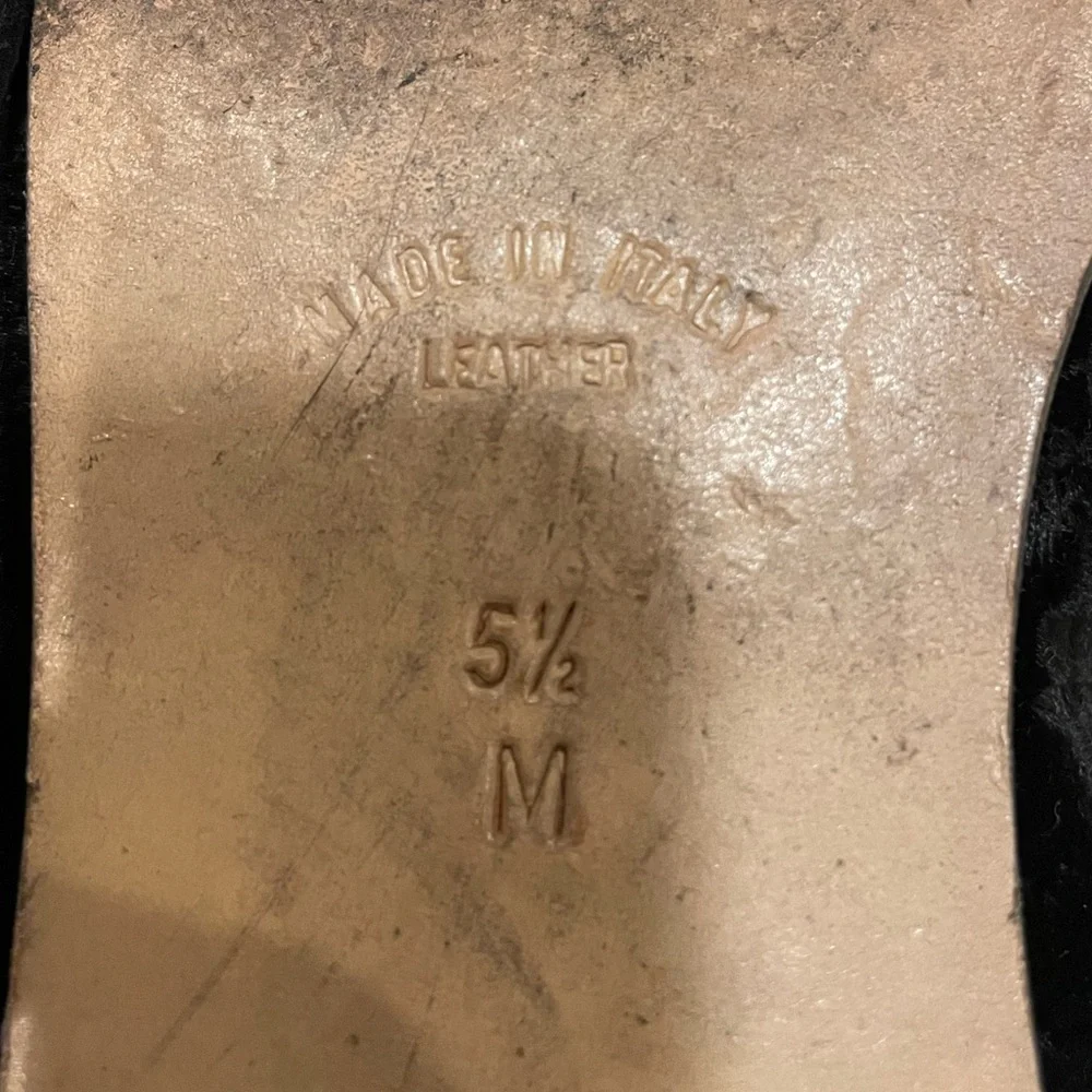 Yves Saint Laurent Italian Made Black Velvet Embroidered Loafers - Picture 9 of 9